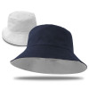Reversible School Bucket Hats Navy White